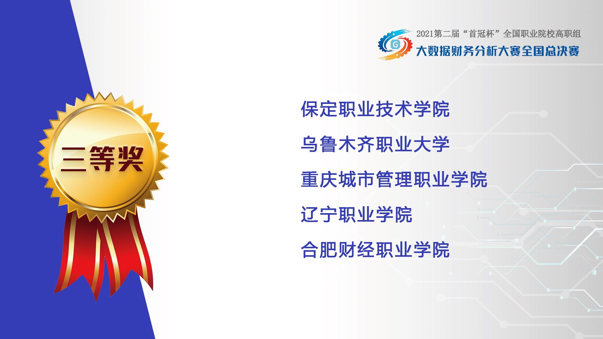 2021年第二屆“首冠杯”全國(guó)職業(yè)院校高職組大數(shù)據(jù)財(cái)務(wù)分析大賽全國(guó)總決賽圓滿(mǎn)落幕